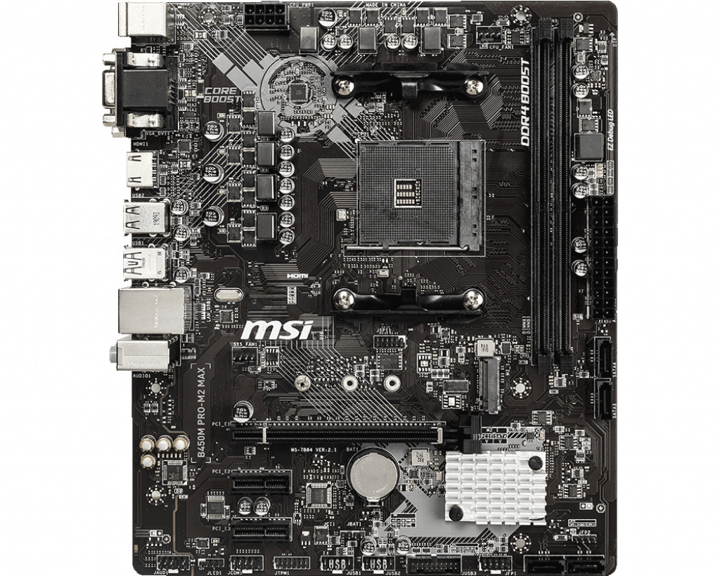 MSI B450M PRO M2 MAX AMD AM4 Placa Base (Falta Cargol M2) Embalatge Generic