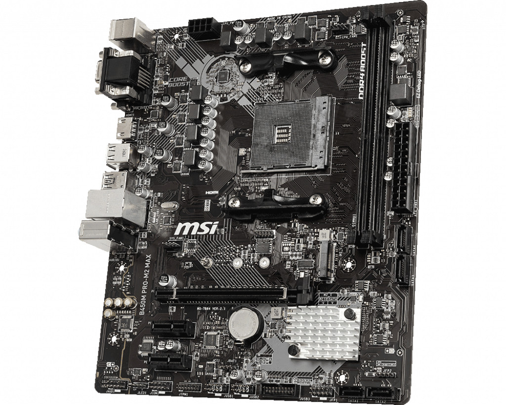 MSI B450M PRO M2 MAX AMD AM4 Placa Base (Falta Cargol M2) Embalatge Generic